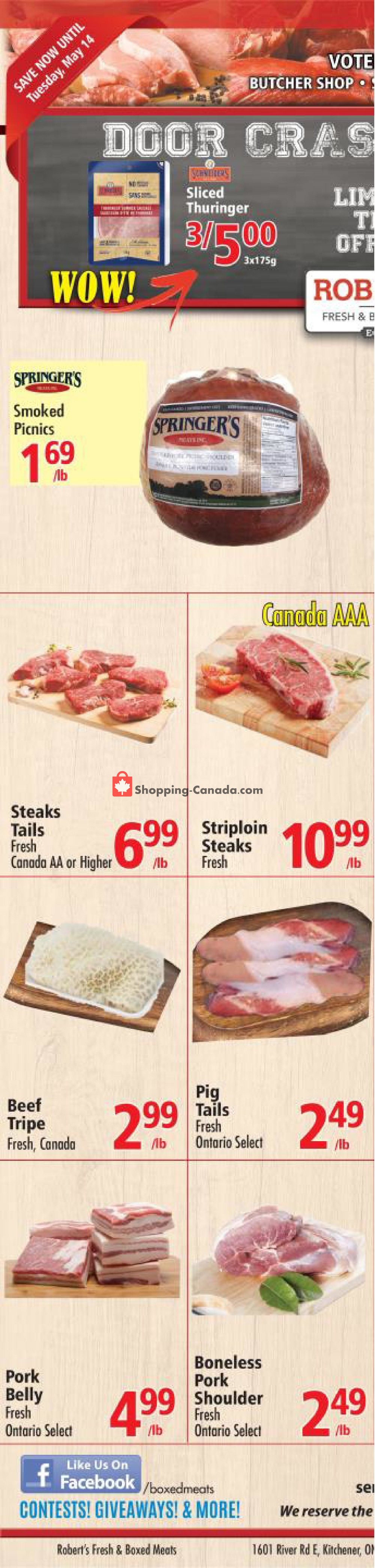 Robert's Fresh and Boxed Meats flyer from Wednesday May 8, 2019 to Tuesday May 14, 2019 - page 4