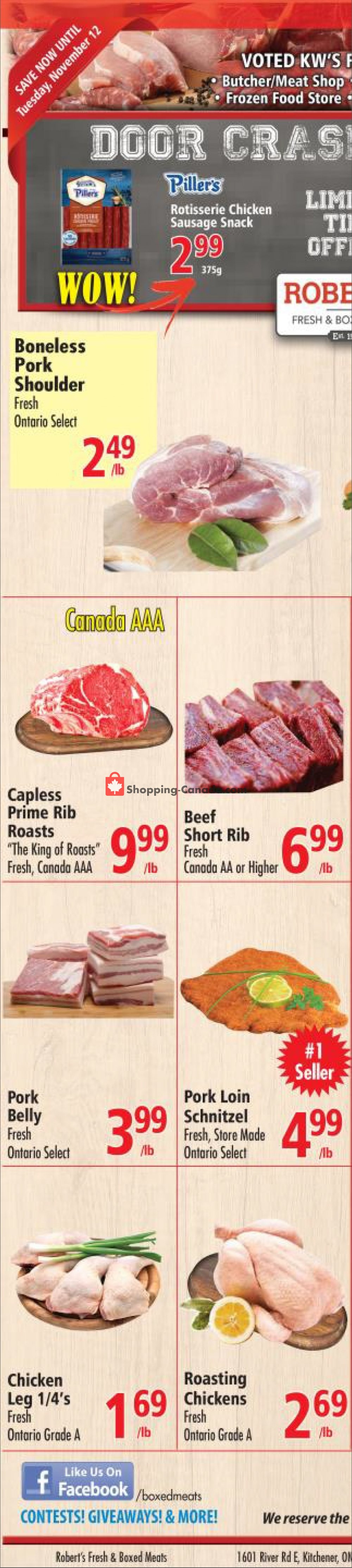 Robert's Fresh and Boxed Meats flyer from Wednesday November 6, 2019 to Tuesday November 12, 2019 - page 2