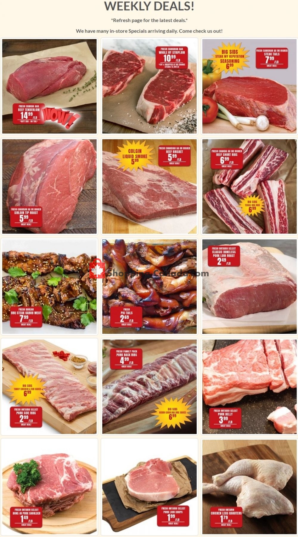 Robert's Fresh and Boxed Meats flyer from Monday August 10, 2020 to Sunday August 23, 2020 - page 1