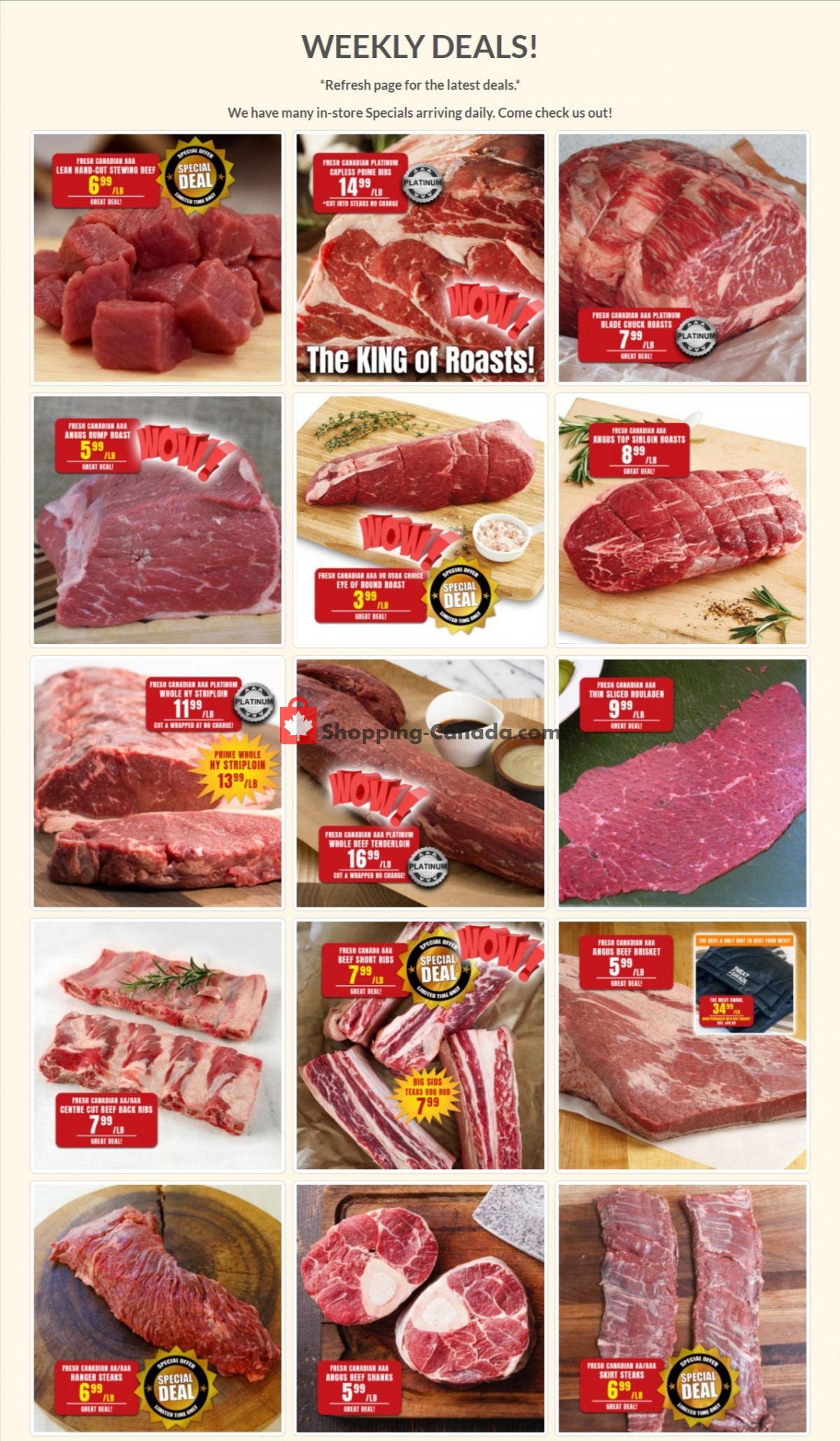 Robert's Fresh and Boxed Meats flyer from Monday January 23, 2023 to Sunday January 29, 2023 - page 1