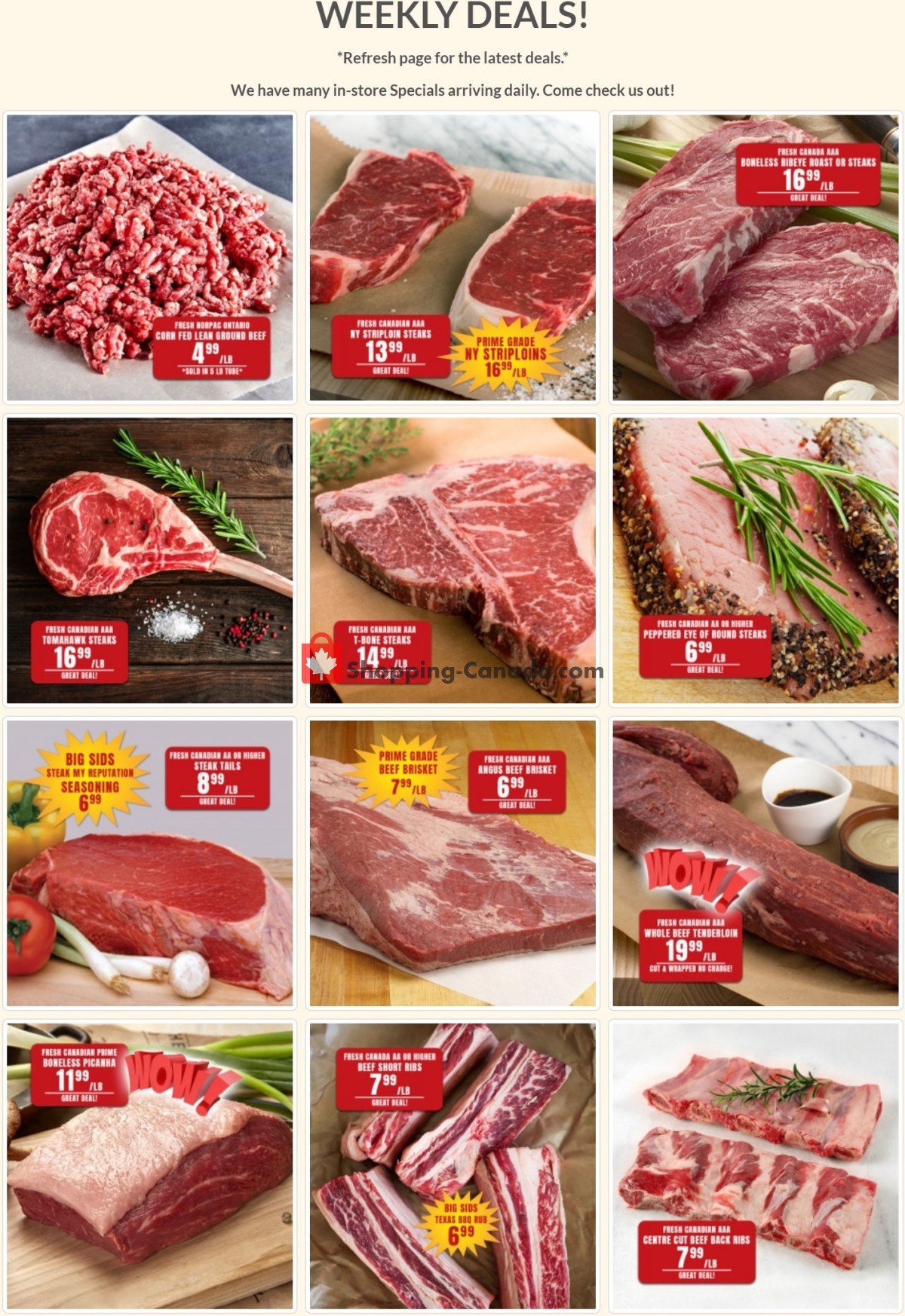 Robert's Fresh and Boxed Meats flyer from Tuesday July 13, 2021 to Monday July 19, 2021 - page 1