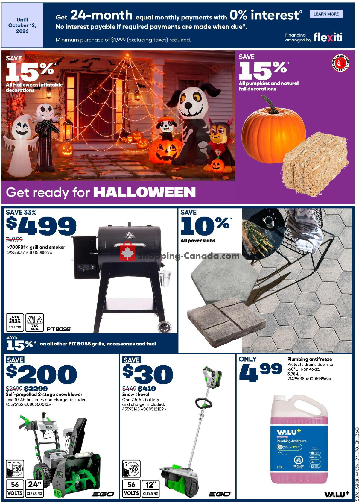 Rona flyer from Thursday October 1, 2026 to Wednesday October 14, 2026 - page 2