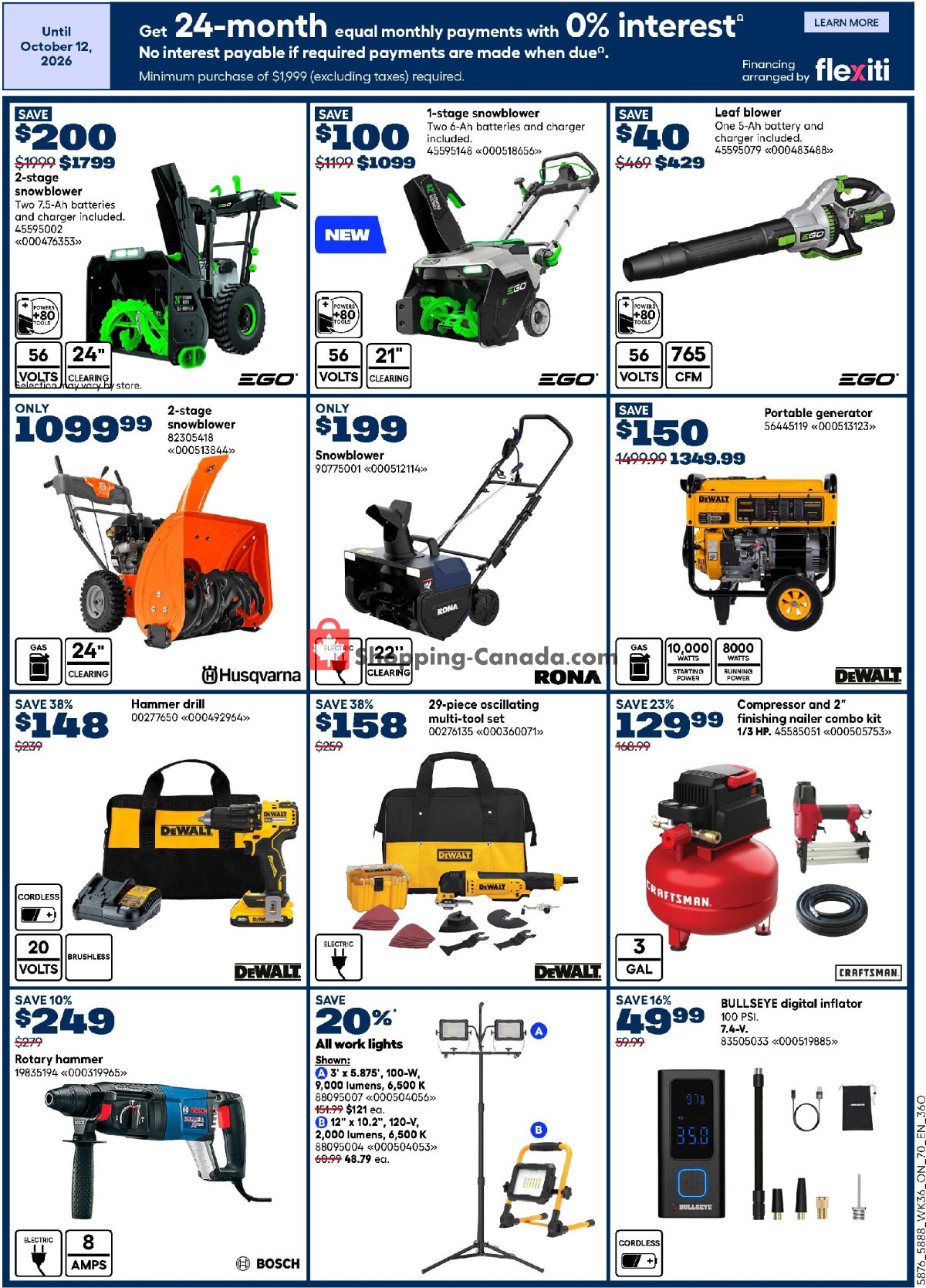 Rona flyer from Thursday October 1, 2026 to Wednesday October 14, 2026 - page 8