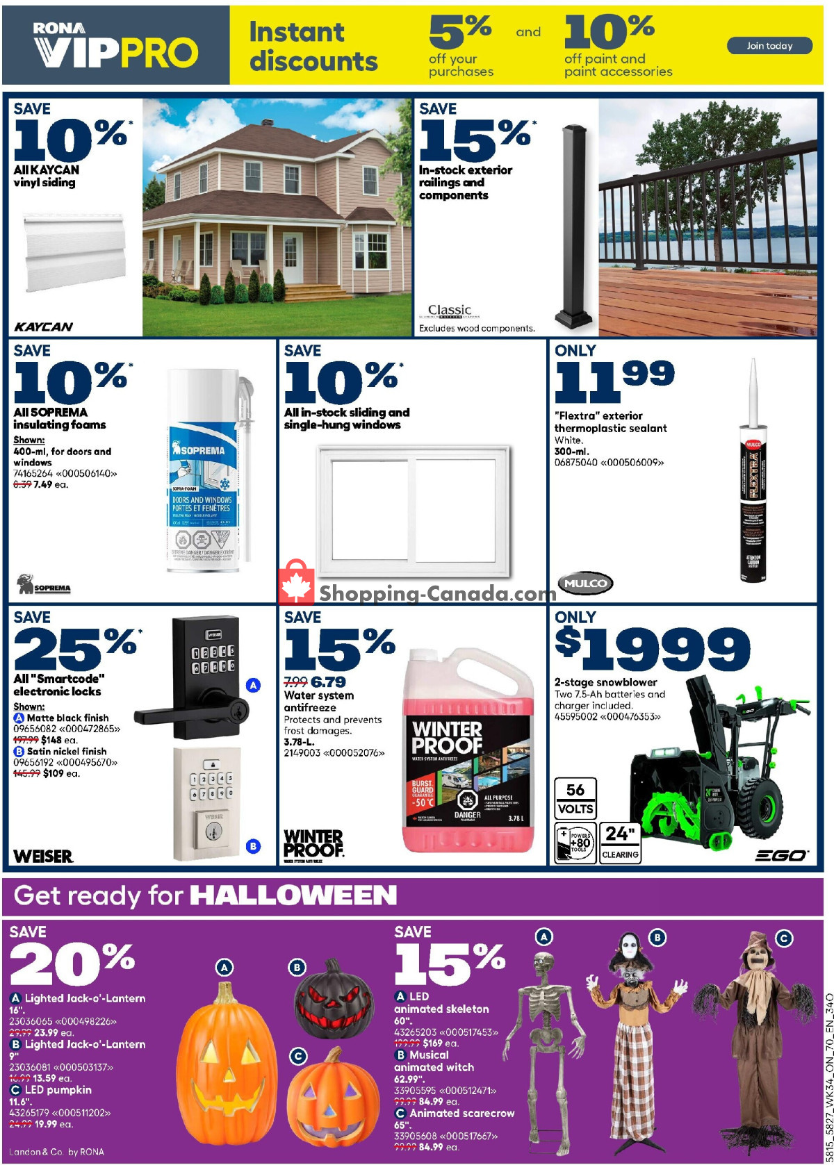 Rona flyer from Thursday September 17, 2026 to Wednesday September 30, 2026 - page 2