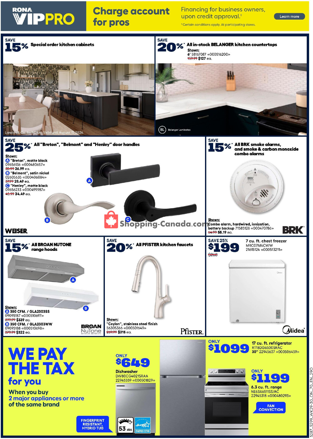Rona flyer from Thursday August 13, 2026 to Wednesday August 26, 2026 - page 4