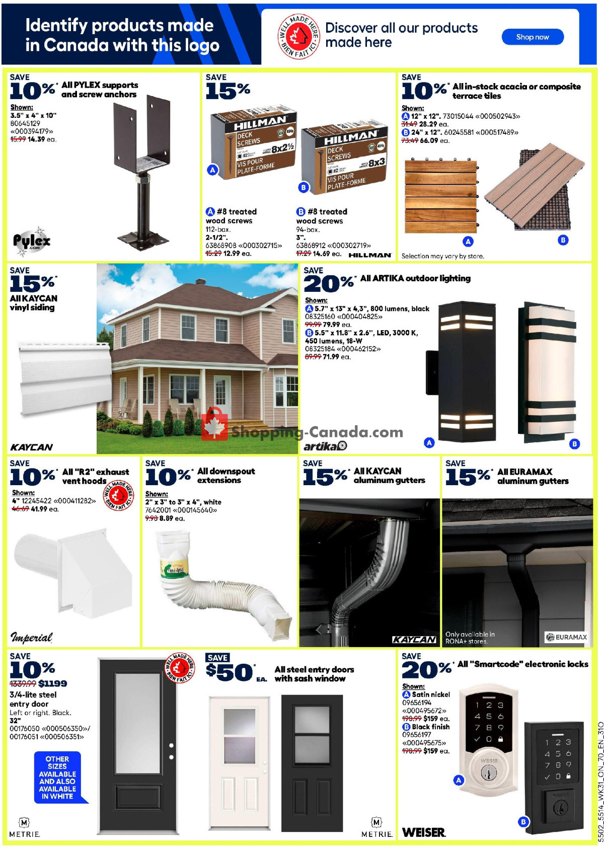 Rona flyer from Thursday August 27, 2026 to Wednesday September 2, 2026 - page 12