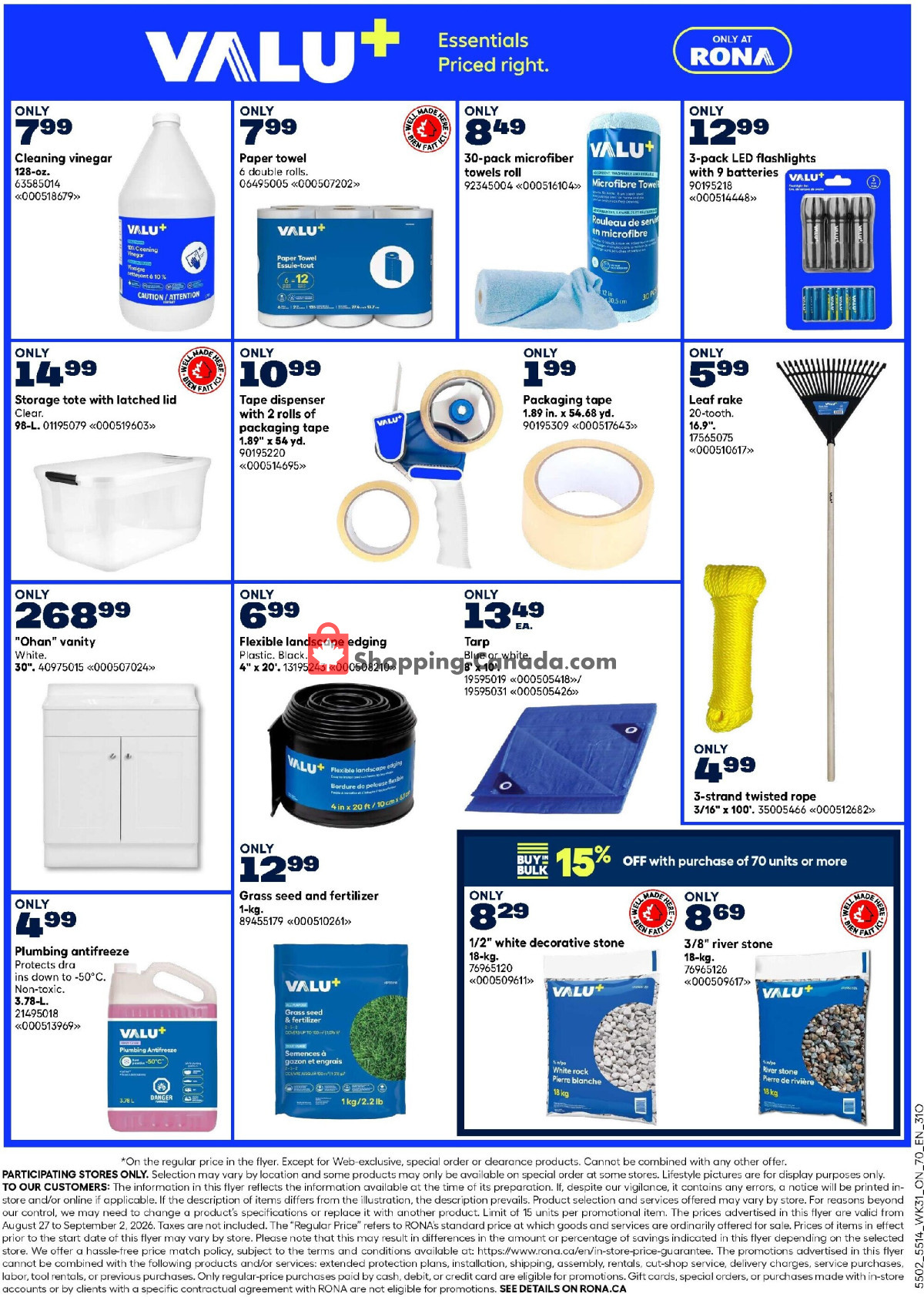 Rona flyer from Thursday August 27, 2026 to Wednesday September 2, 2026 - page 6