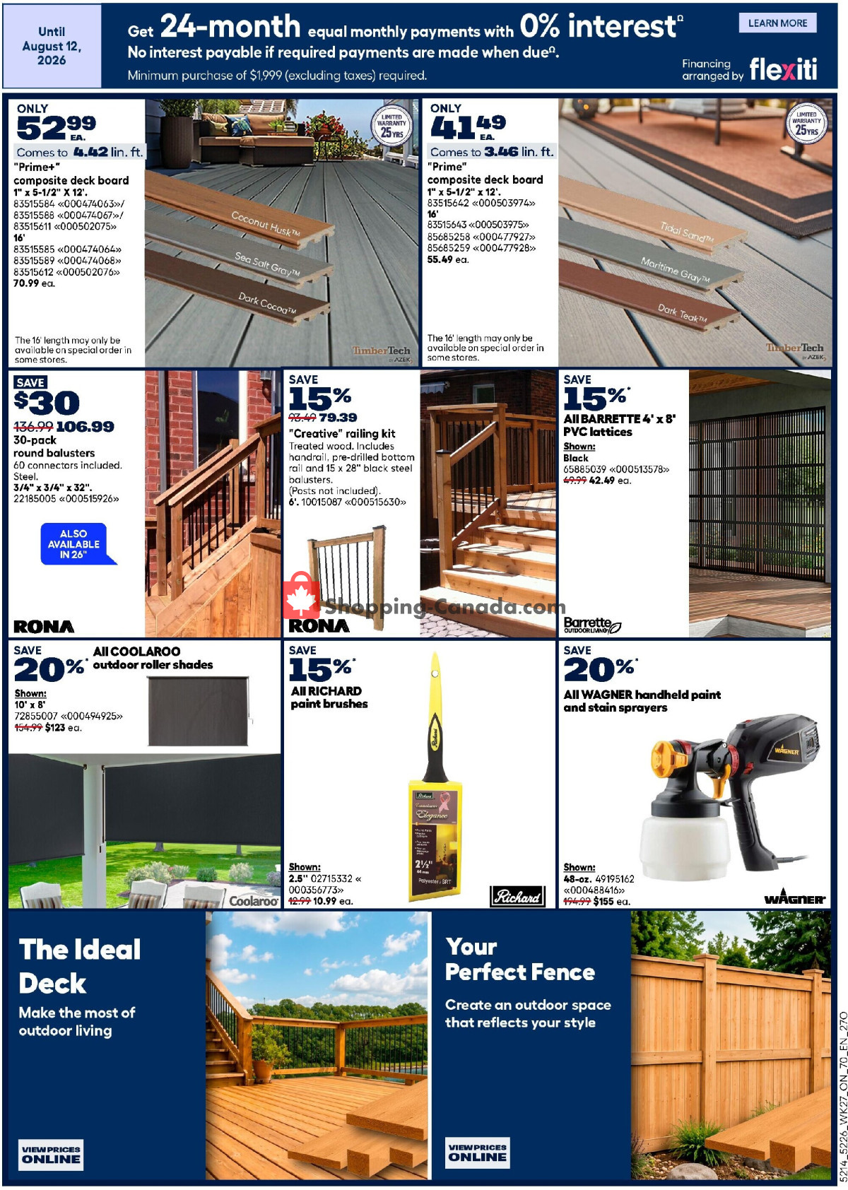 Rona flyer from Thursday July 30, 2026 to Wednesday August 12, 2026 - page 10