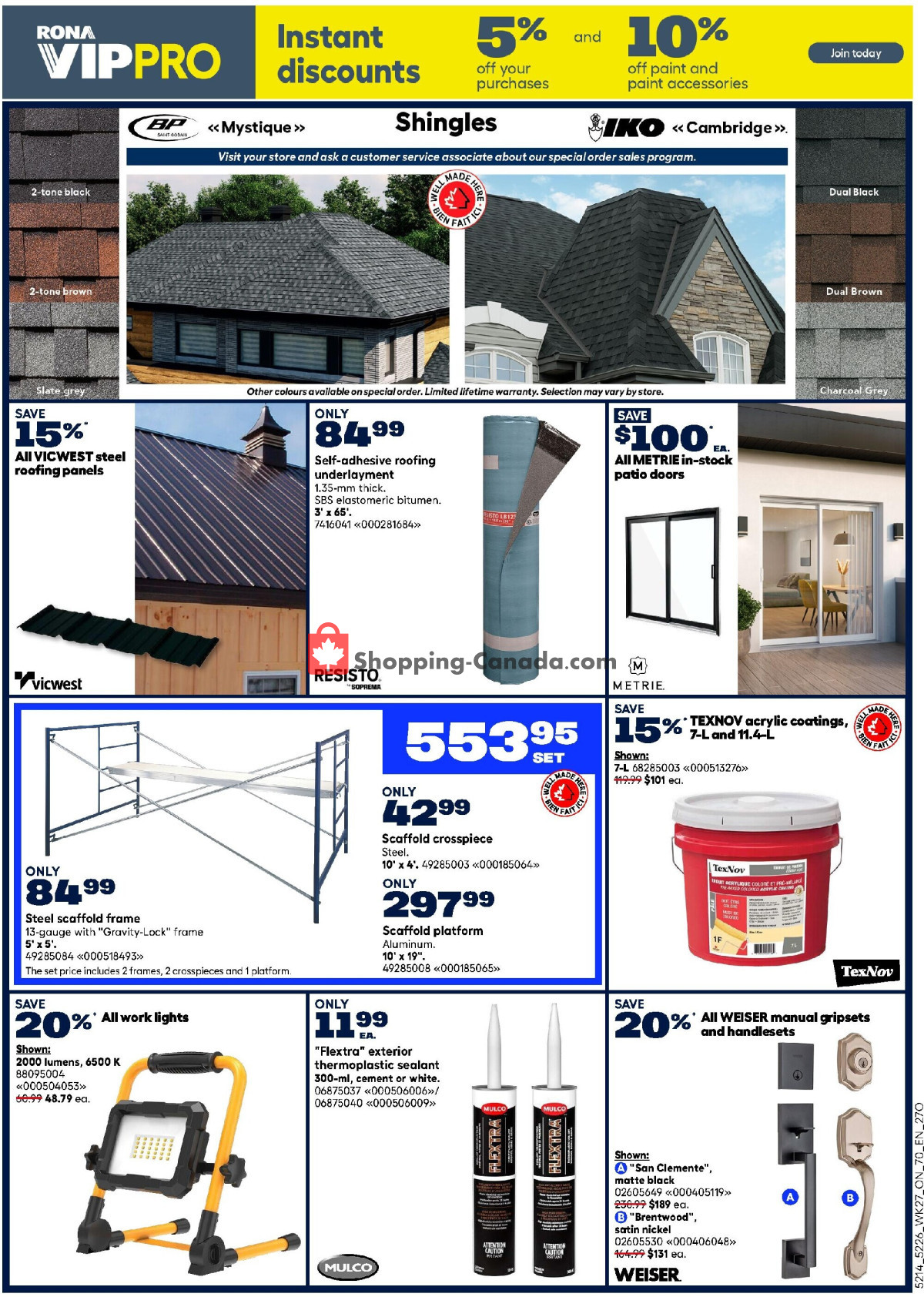 Rona flyer from Thursday July 30, 2026 to Wednesday August 12, 2026 - page 11