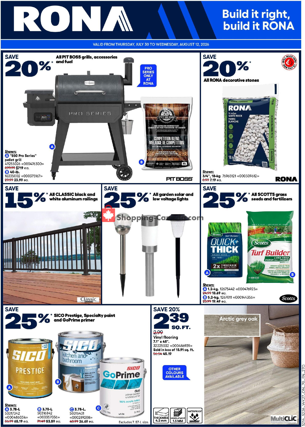 Rona flyer from Thursday July 30, 2026 to Wednesday August 12, 2026 - page 2