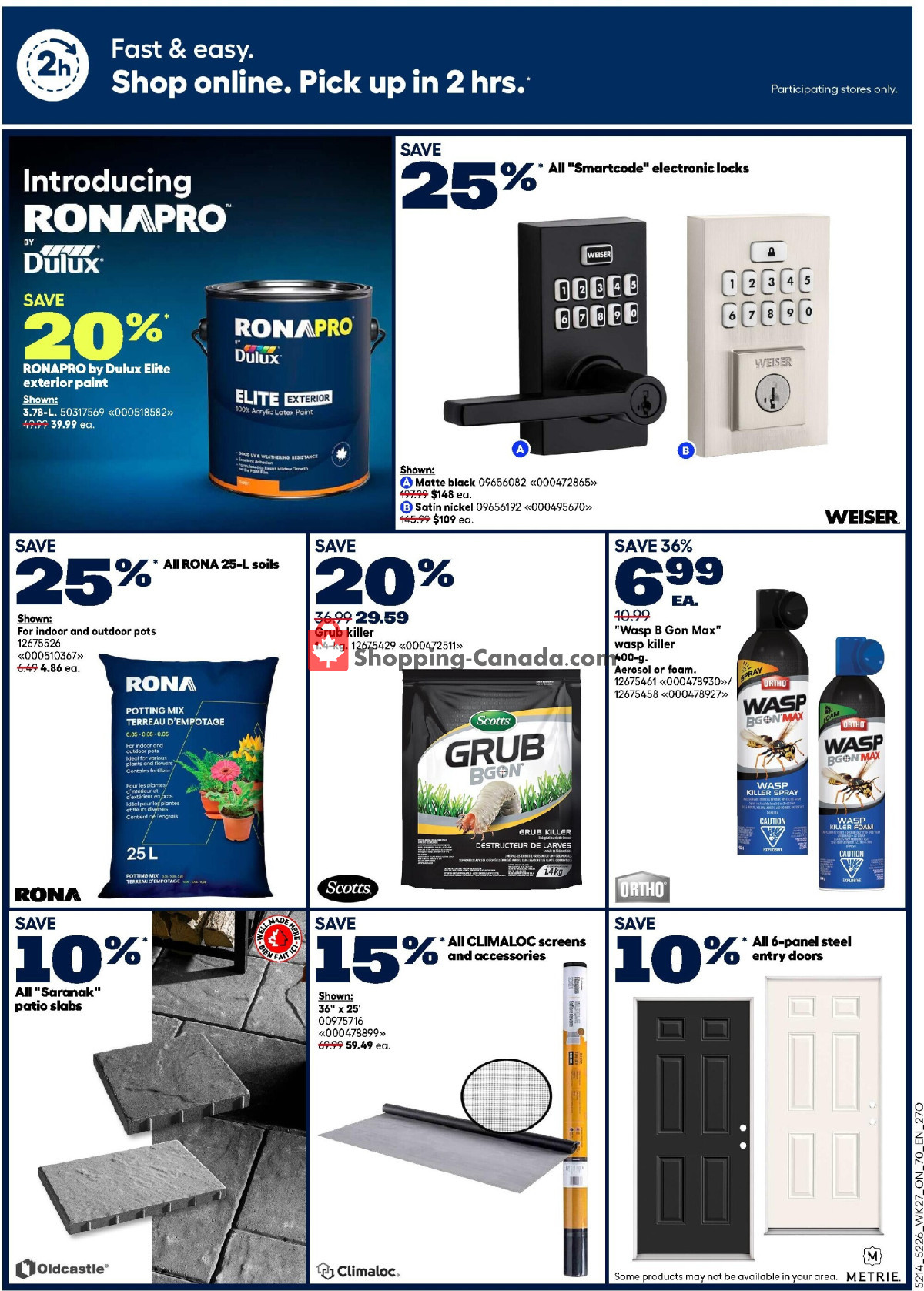 Rona flyer from Thursday July 30, 2026 to Wednesday August 12, 2026 - page 3