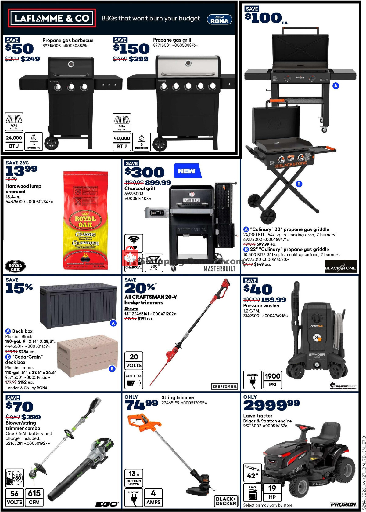 Rona flyer from Thursday July 30, 2026 to Wednesday August 12, 2026 - page 7