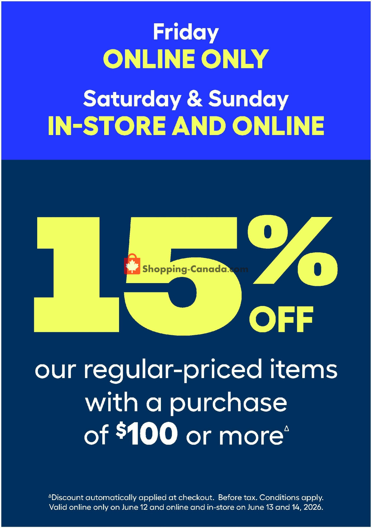 Rona flyer from Thursday June 11, 2026 to Wednesday June 17, 2026 - page 1
