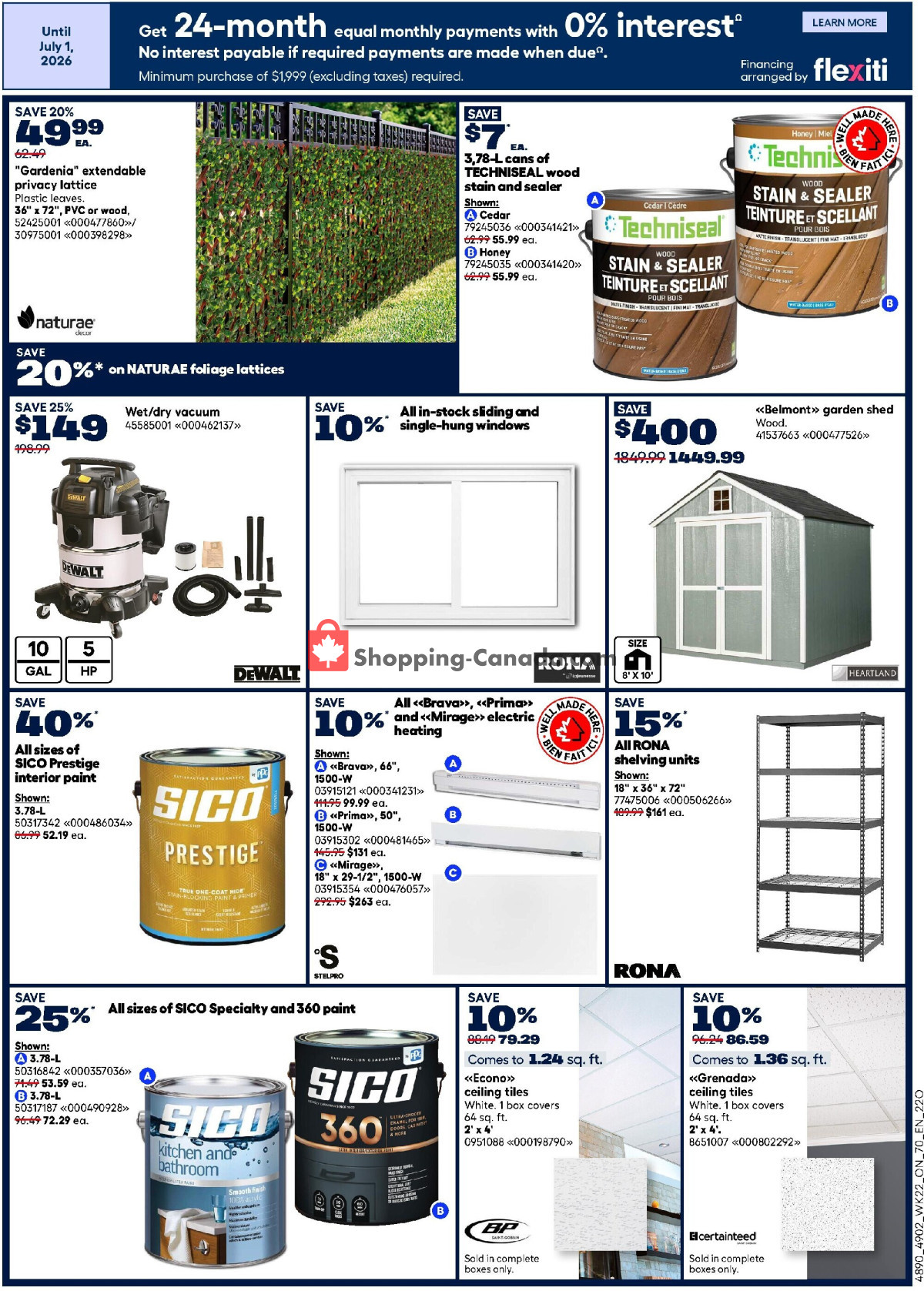 Rona flyer from Thursday June 25, 2026 to Wednesday July 1, 2026 - page 4