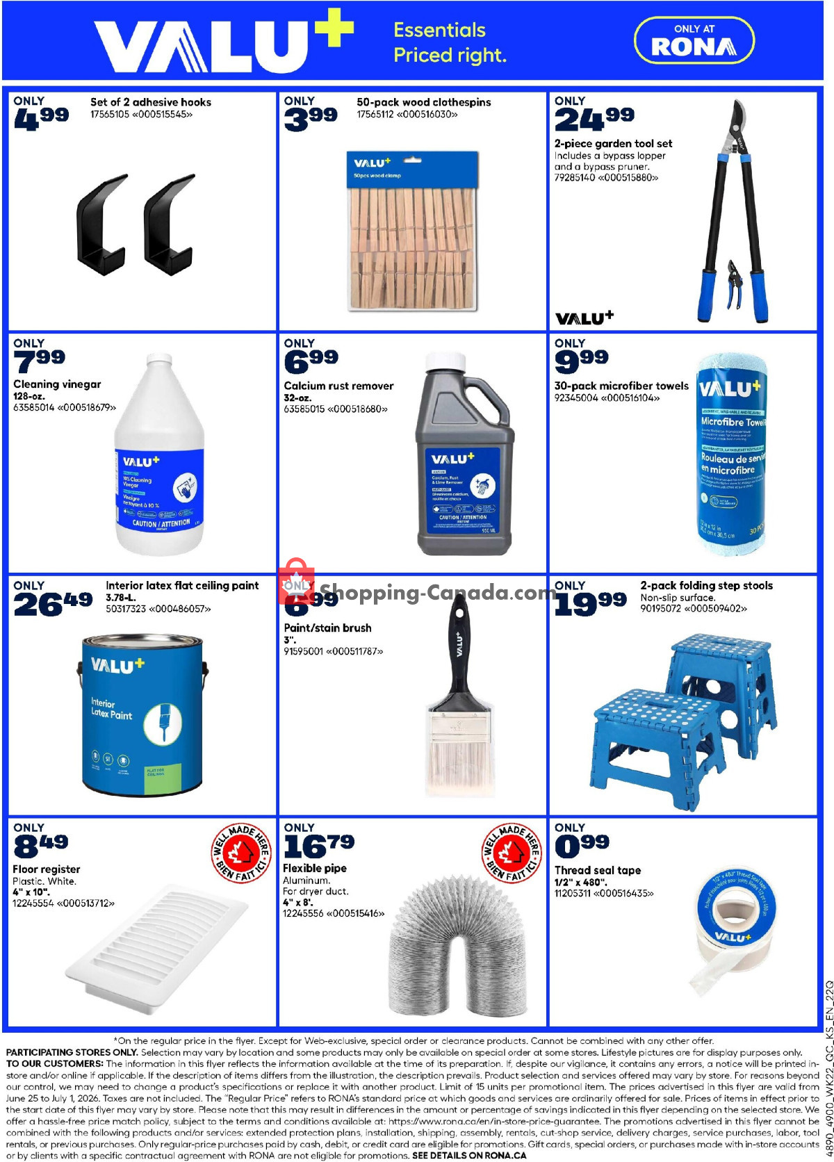 Rona flyer from Thursday June 25, 2026 to Wednesday July 1, 2026 - page 6