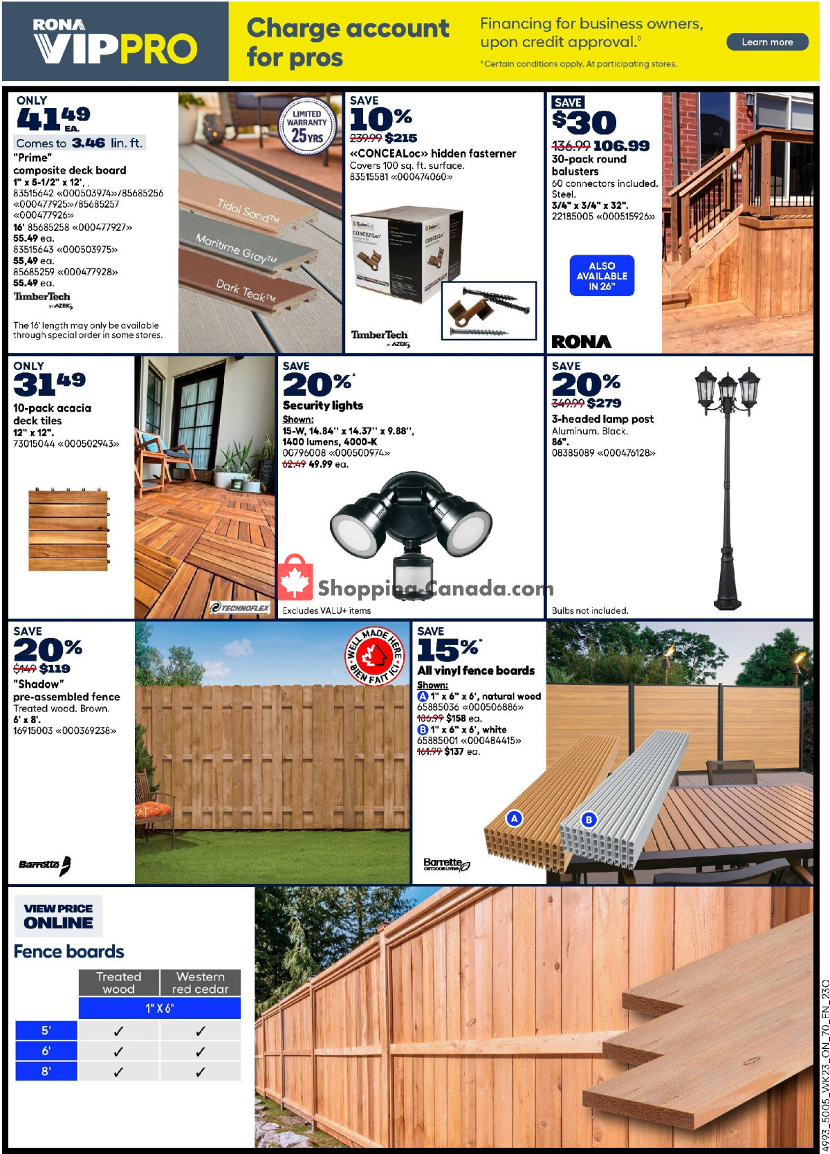 Rona flyer from Thursday July 2, 2026 to Wednesday July 8, 2026 - page 10