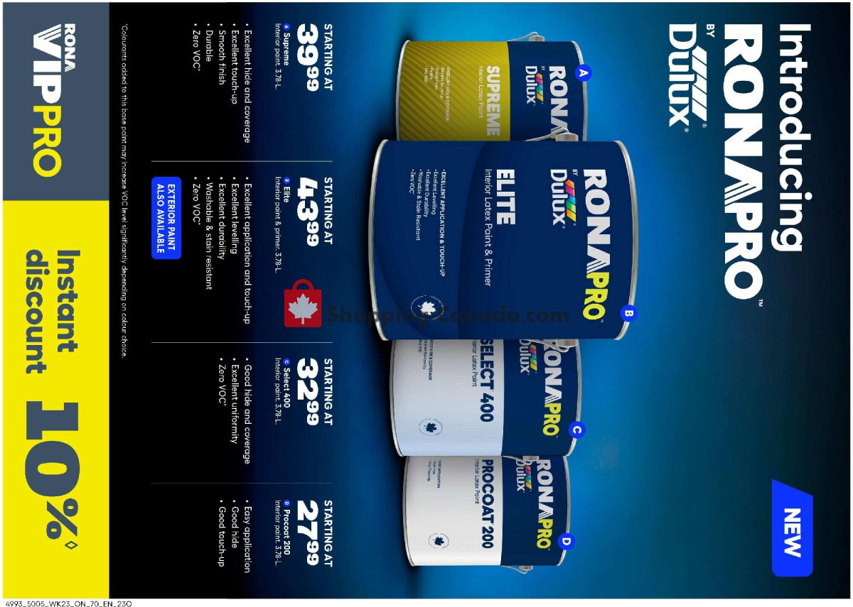 Rona flyer from Thursday July 2, 2026 to Wednesday July 8, 2026 - page 23