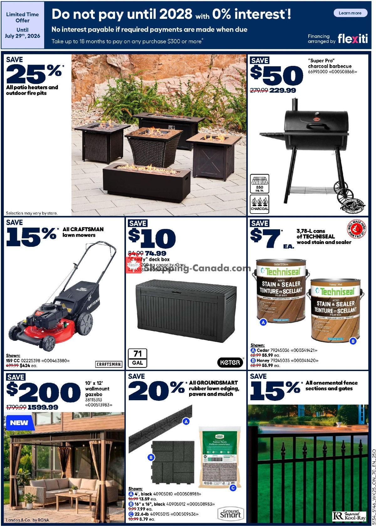 Rona flyer from Thursday July 16, 2026 to Wednesday July 29, 2026 - page 3