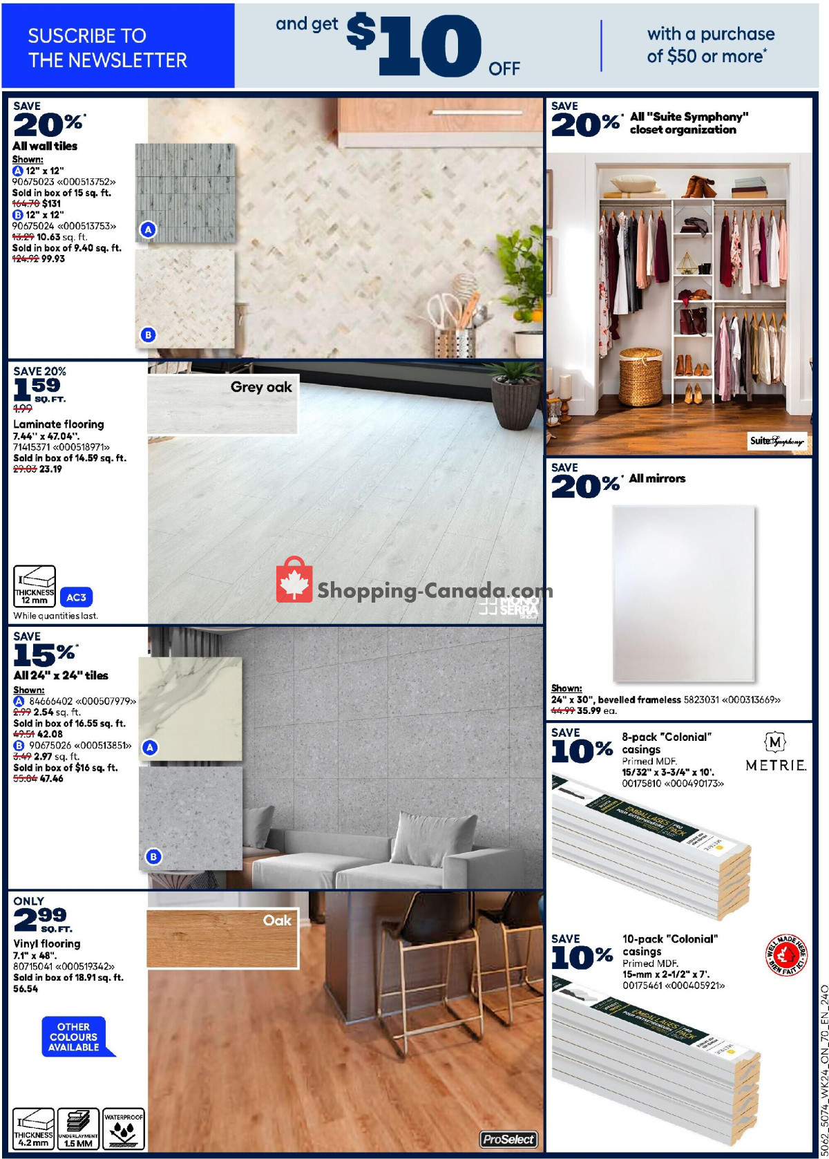 Rona flyer from Thursday July 9, 2026 to Wednesday July 15, 2026 - page 12