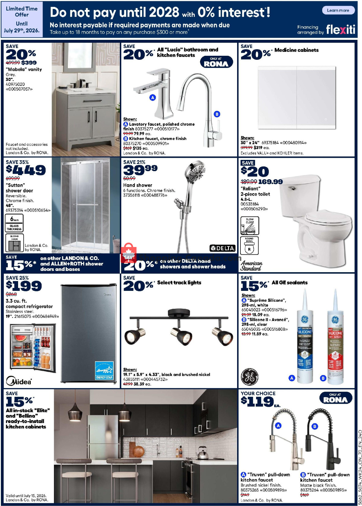 Rona flyer from Thursday July 9, 2026 to Wednesday July 15, 2026 - page 13