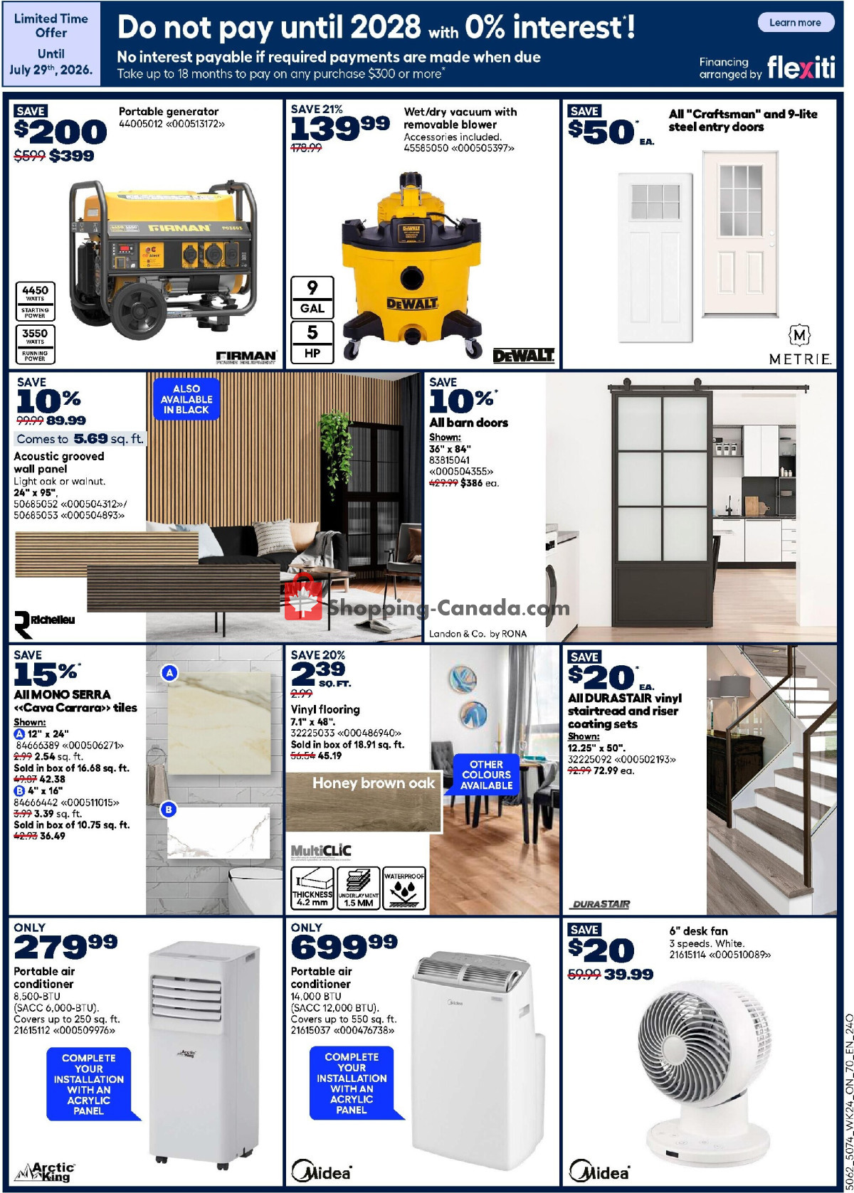 Rona flyer from Thursday July 9, 2026 to Wednesday July 15, 2026 - page 3