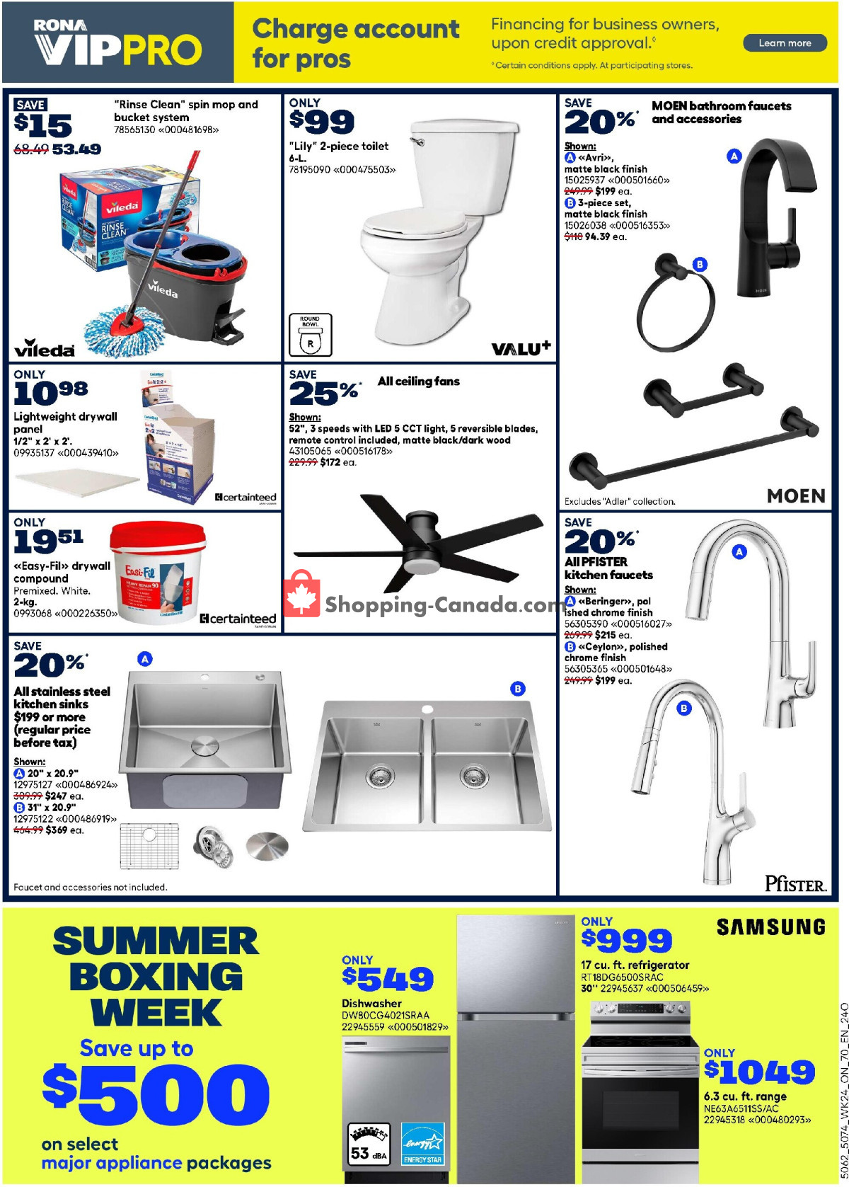 Rona flyer from Thursday July 9, 2026 to Wednesday July 15, 2026 - page 4