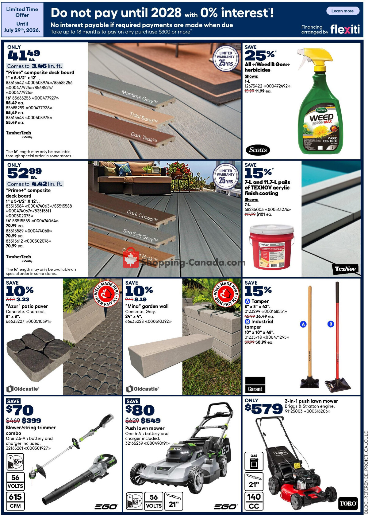 Rona flyer from Thursday July 9, 2026 to Wednesday July 15, 2026 - page 8