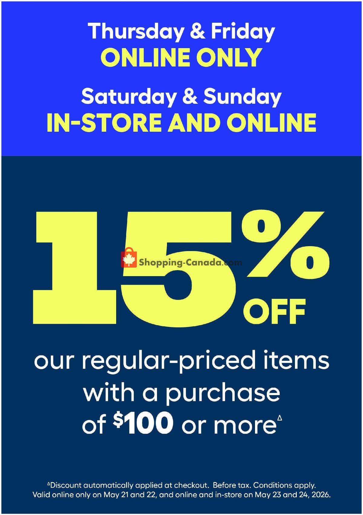 Rona flyer from Thursday May 21, 2026 to Wednesday May 27, 2026 - page 1