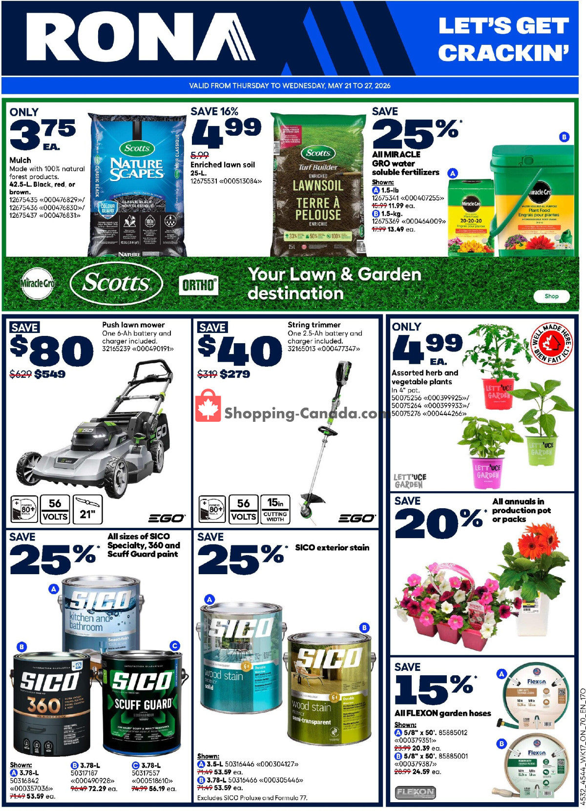 Rona flyer from Thursday May 21, 2026 to Wednesday May 27, 2026 - page 2
