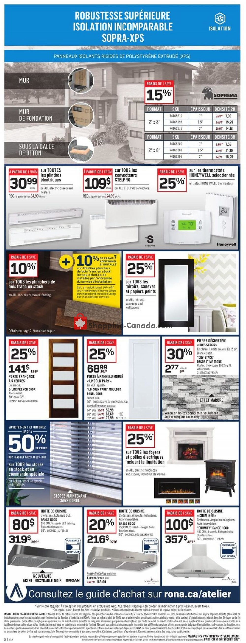Rona flyer from Thursday February 21, 2019 to Wednesday February 27, 2019 - page 2