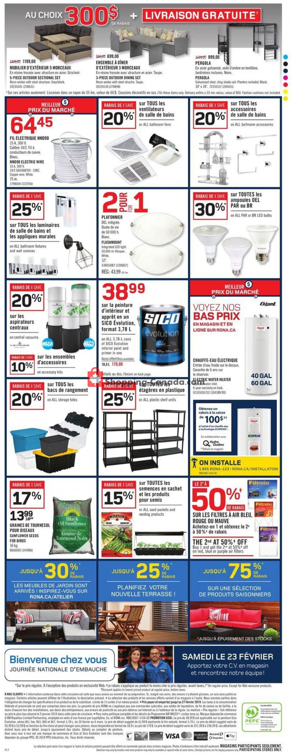 Rona flyer from Thursday February 21, 2019 to Wednesday February 27, 2019 - page 4