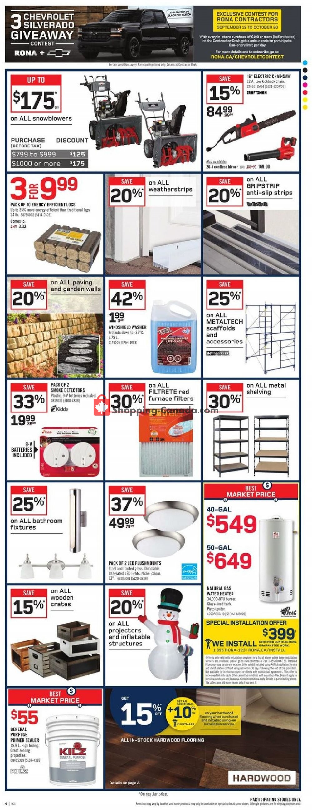 Rona flyer from Thursday October 11, 2018 to Wednesday October 17, 2018 - page 2