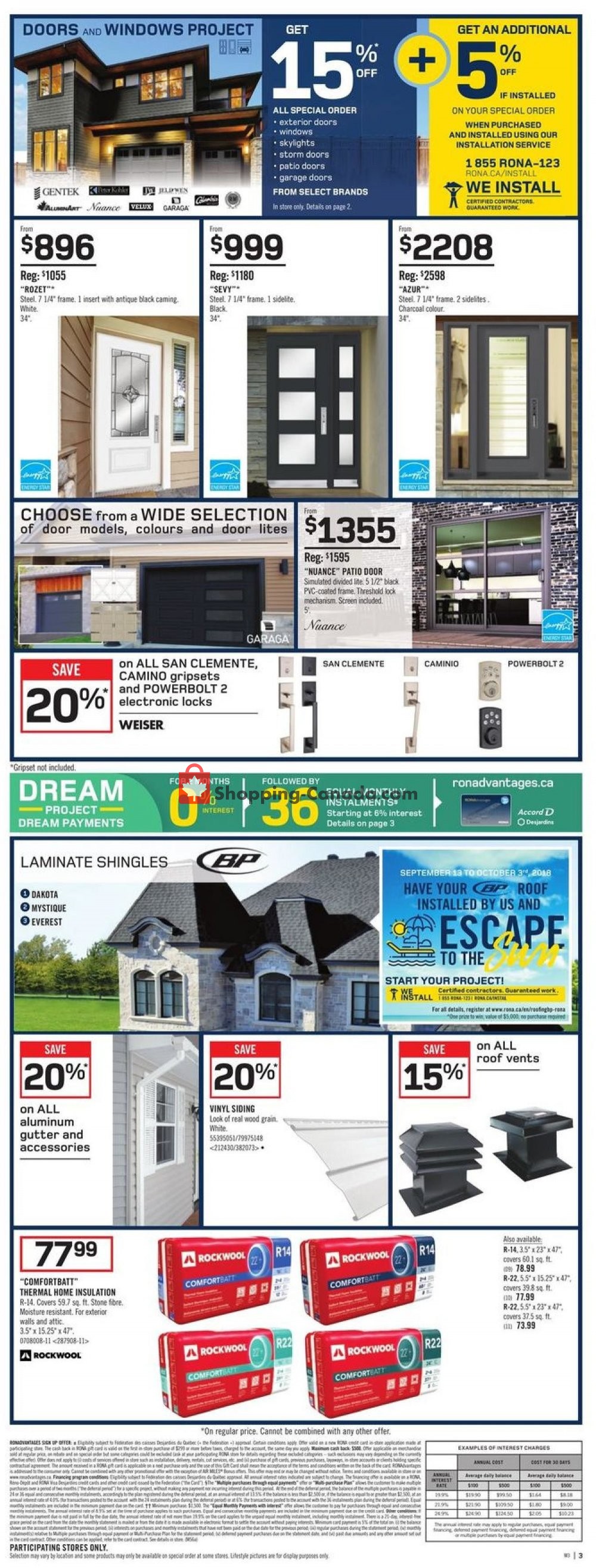 Rona flyer from Thursday September 27, 2018 to Wednesday October 3, 2018 - page 7