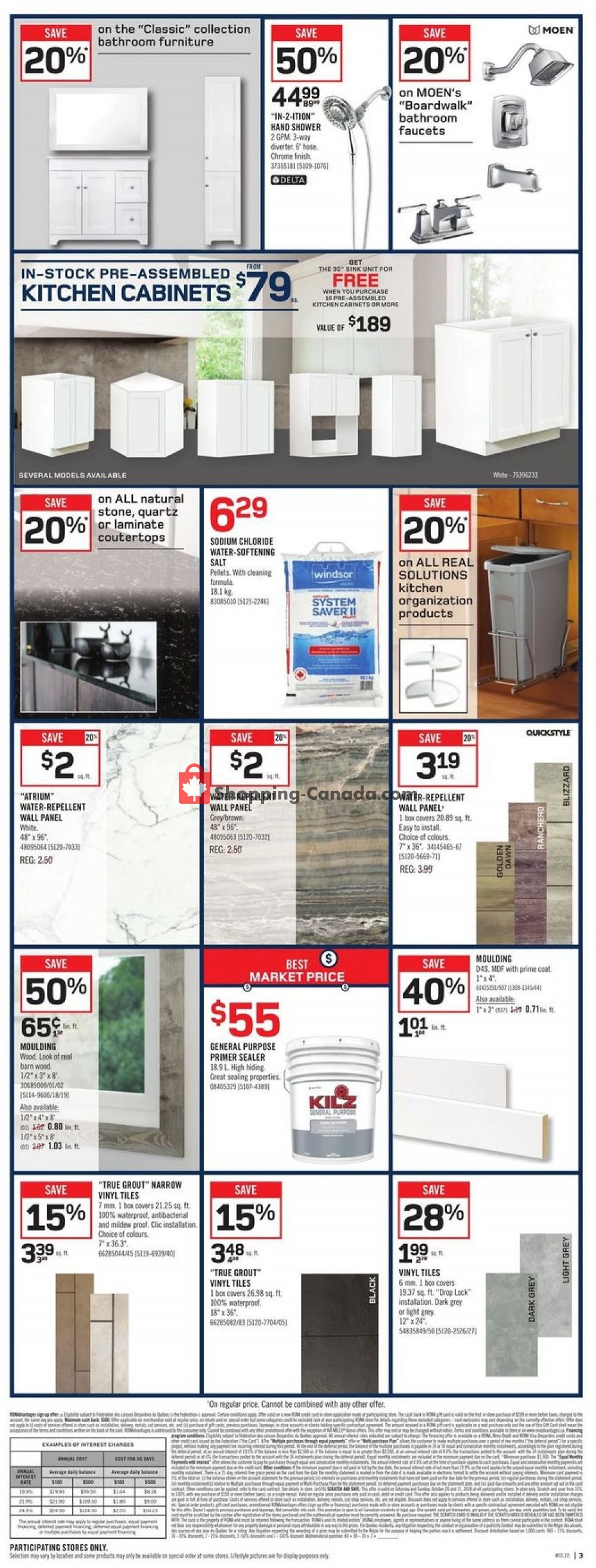 Rona flyer from Thursday October 18, 2018 to Wednesday October 24, 2018 - page 3