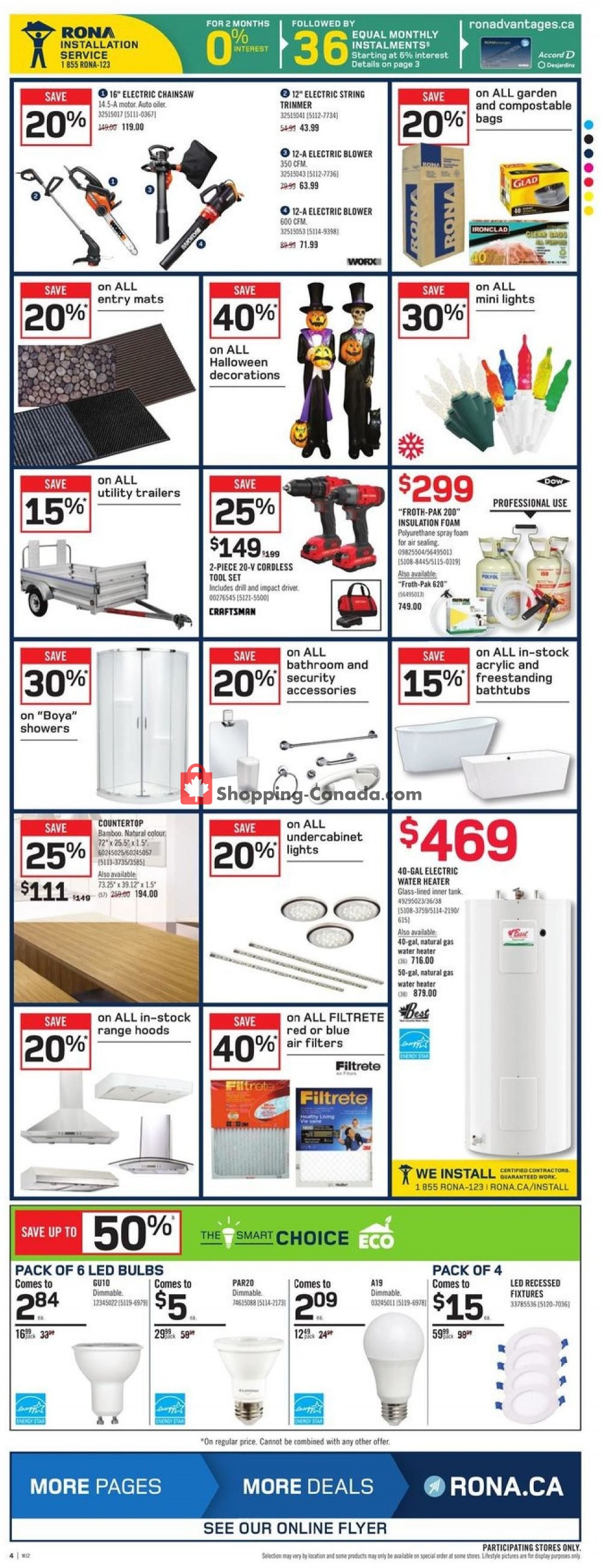 Rona flyer from Thursday October 25, 2018 to Wednesday October 31, 2018 - page 6