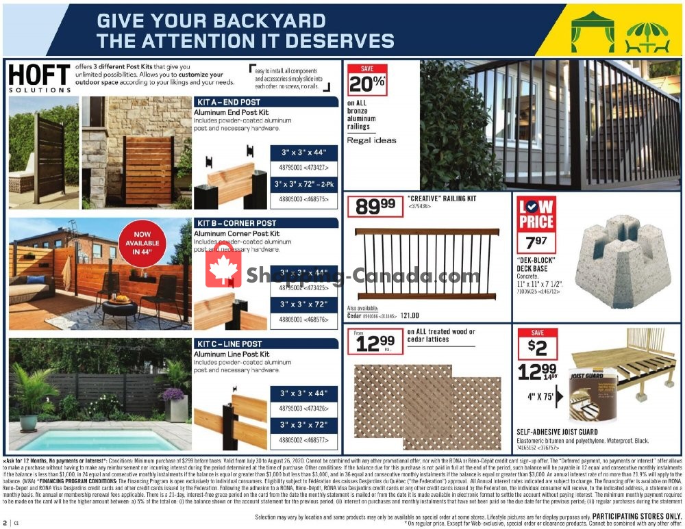 Rona flyer from Thursday August 6, 2020 to Wednesday August 12, 2020 - page 2