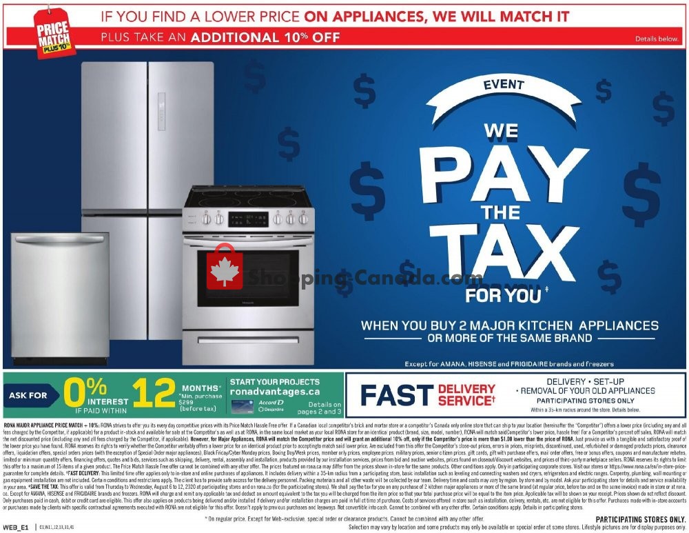 Rona flyer from Thursday August 6, 2020 to Wednesday August 12, 2020 - page 4