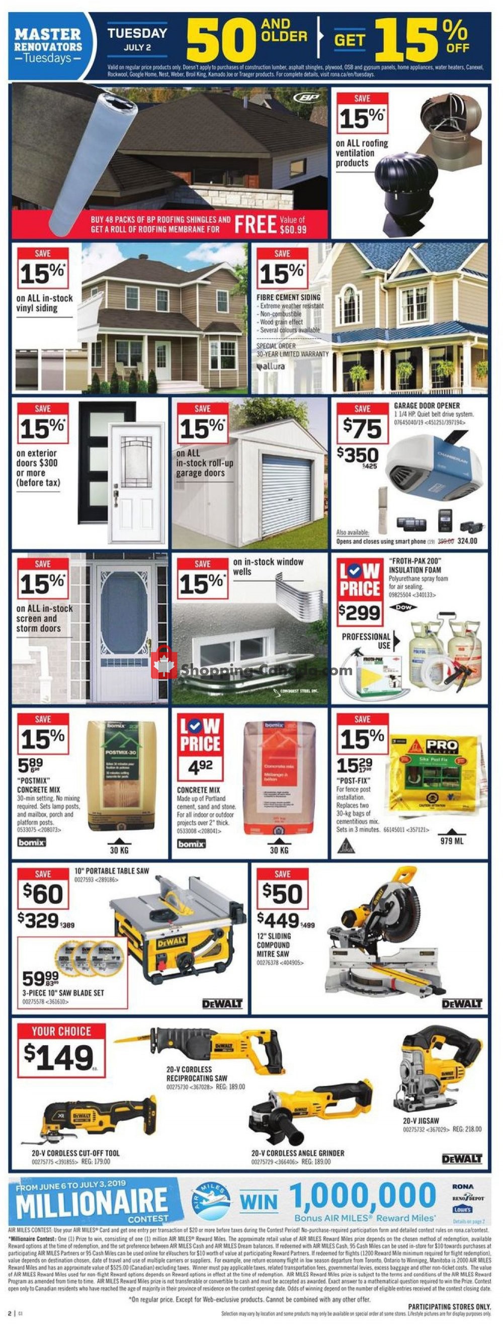 Rona flyer from Thursday June 27, 2019 to Wednesday July 3, 2019 - page 2