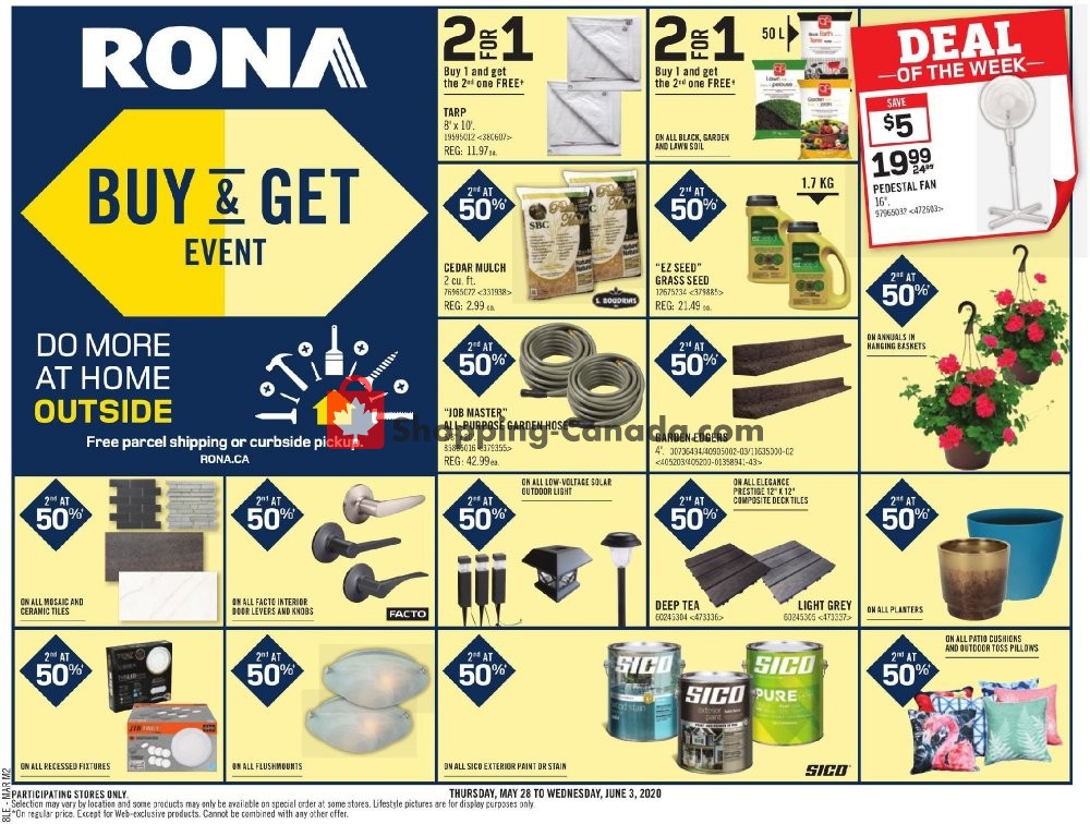 Rona flyer from Thursday May 28, 2020 to Wednesday June 3, 2020 - page 1
