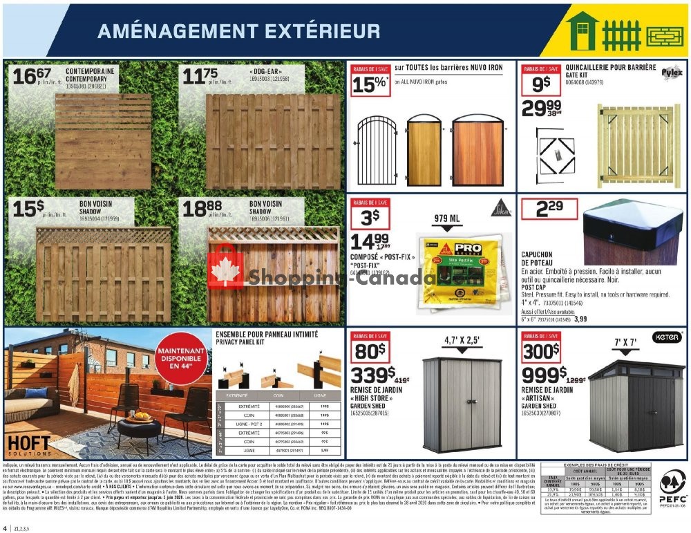 Rona flyer from Thursday May 28, 2020 to Wednesday June 3, 2020 - page 4