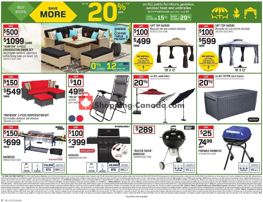 Rona flyer from Thursday June 4, 2020 to Wednesday June 10, 2020 - page 2