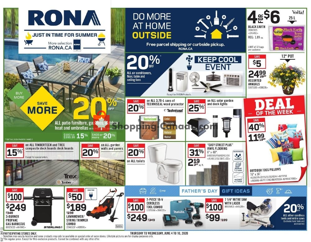 Rona Canada, flyer (Buy More Save More ON) June 4 June 10, 2020