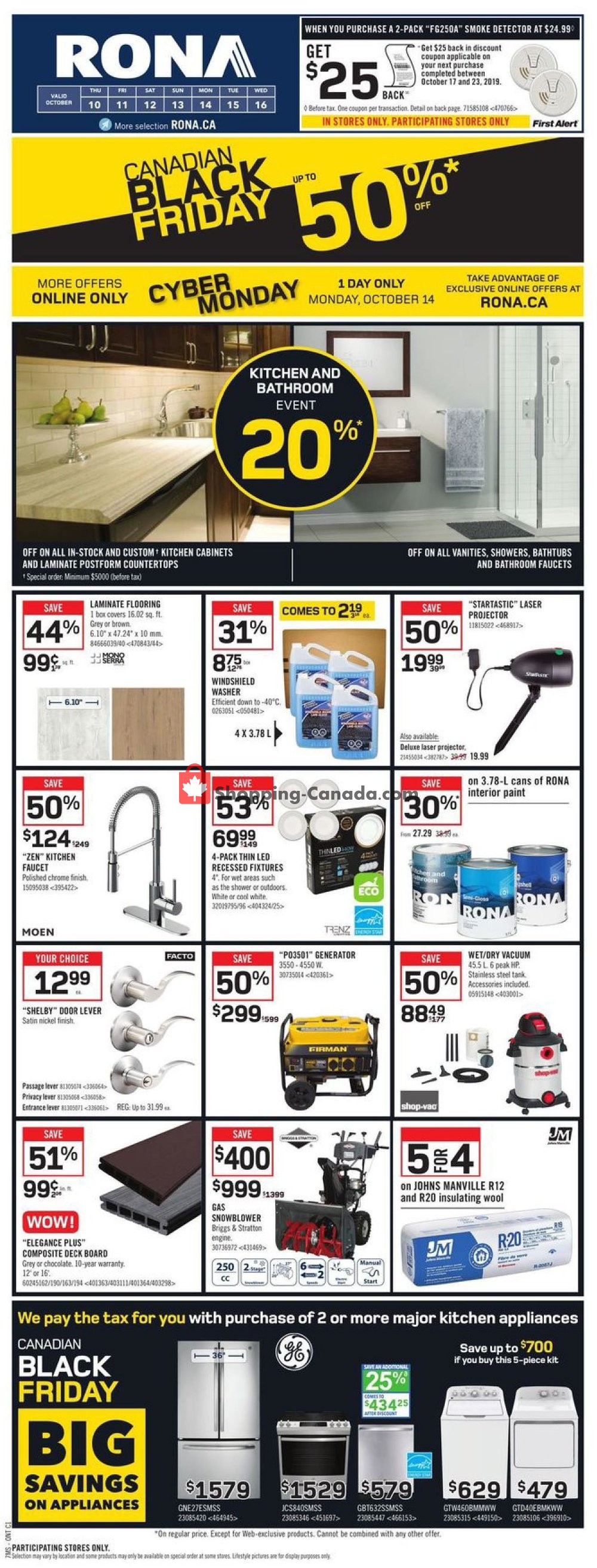 Rona flyer from Thursday October 10, 2019 to Wednesday October 16, 2019 - page 3