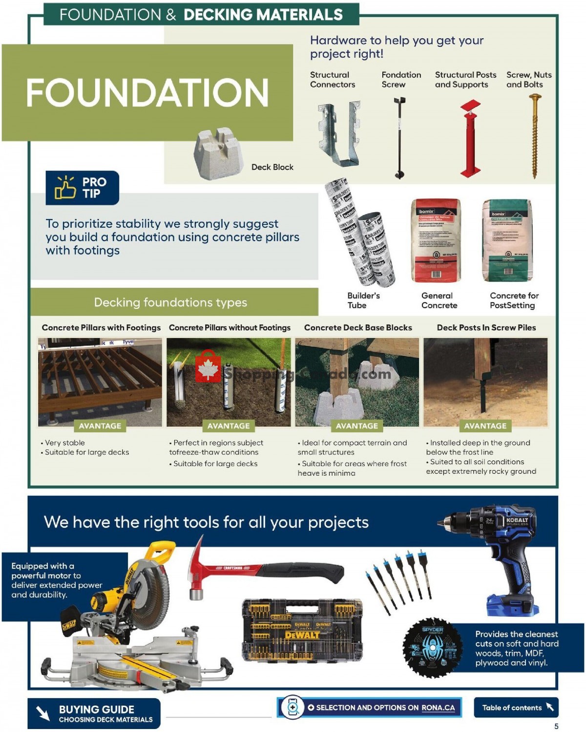 Rona Canada, flyer (Decking And Fencing 2022) March 17 July 27