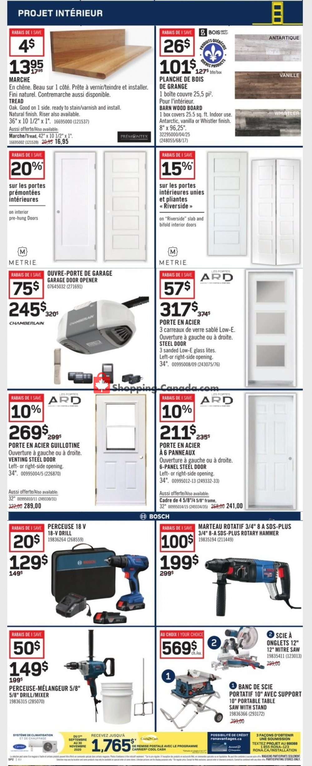 Rona flyer from Thursday October 15, 2020 to Wednesday October 21, 2020 - page 4