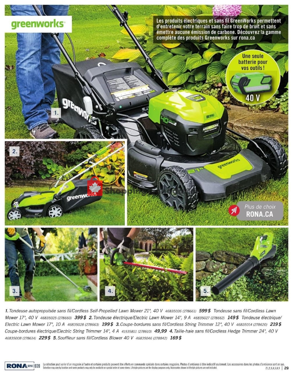 Rona flyer from Thursday February 28, 2019 to Wednesday May 29, 2019 - page 29