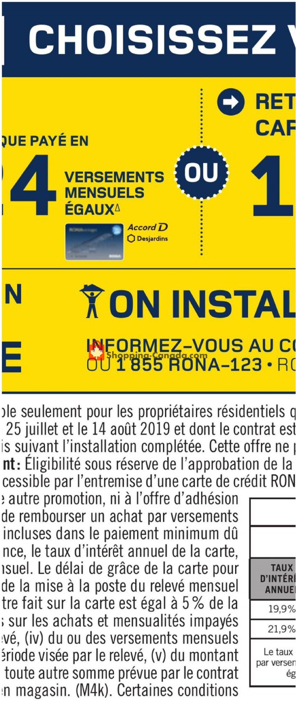 Rona flyer from Thursday August 8, 2019 to Wednesday August 14, 2019 - page 7