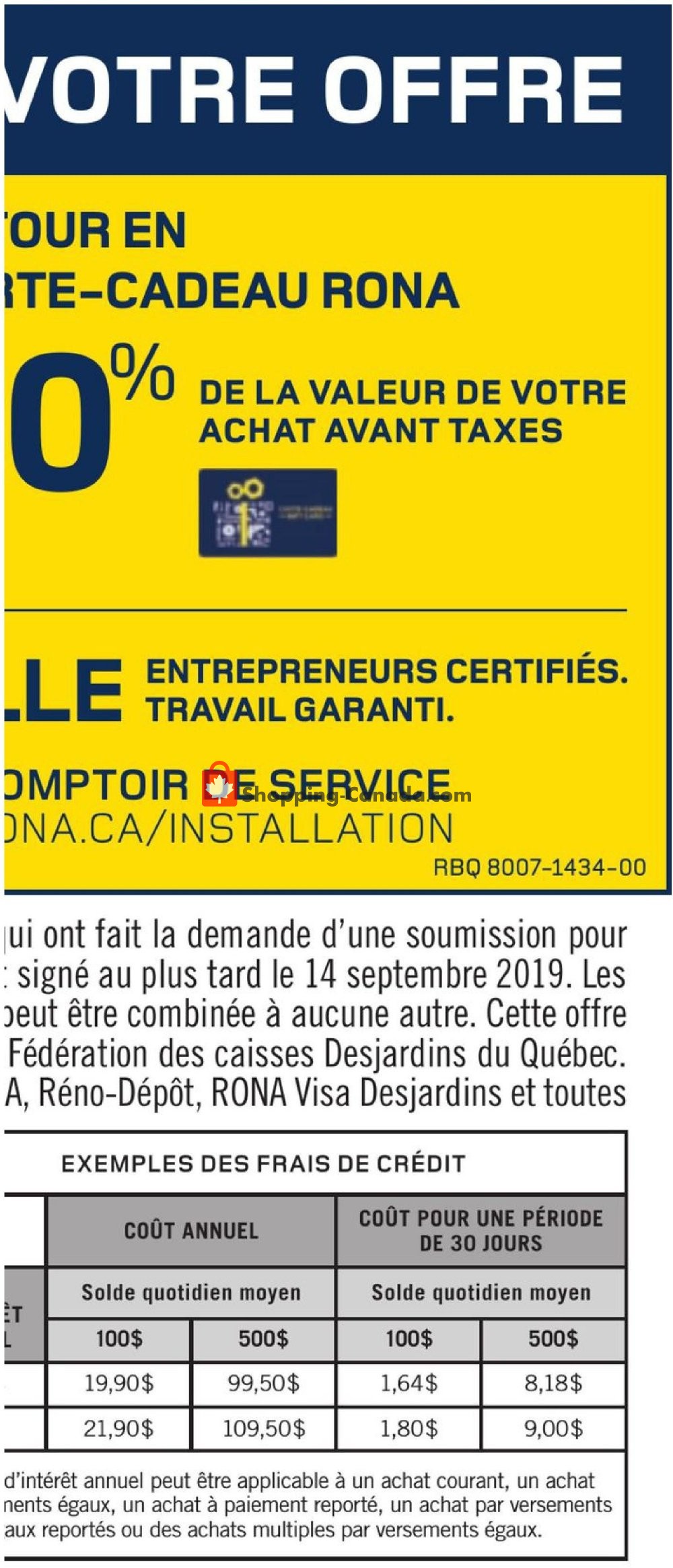 Rona flyer from Thursday August 8, 2019 to Wednesday August 14, 2019 - page 8