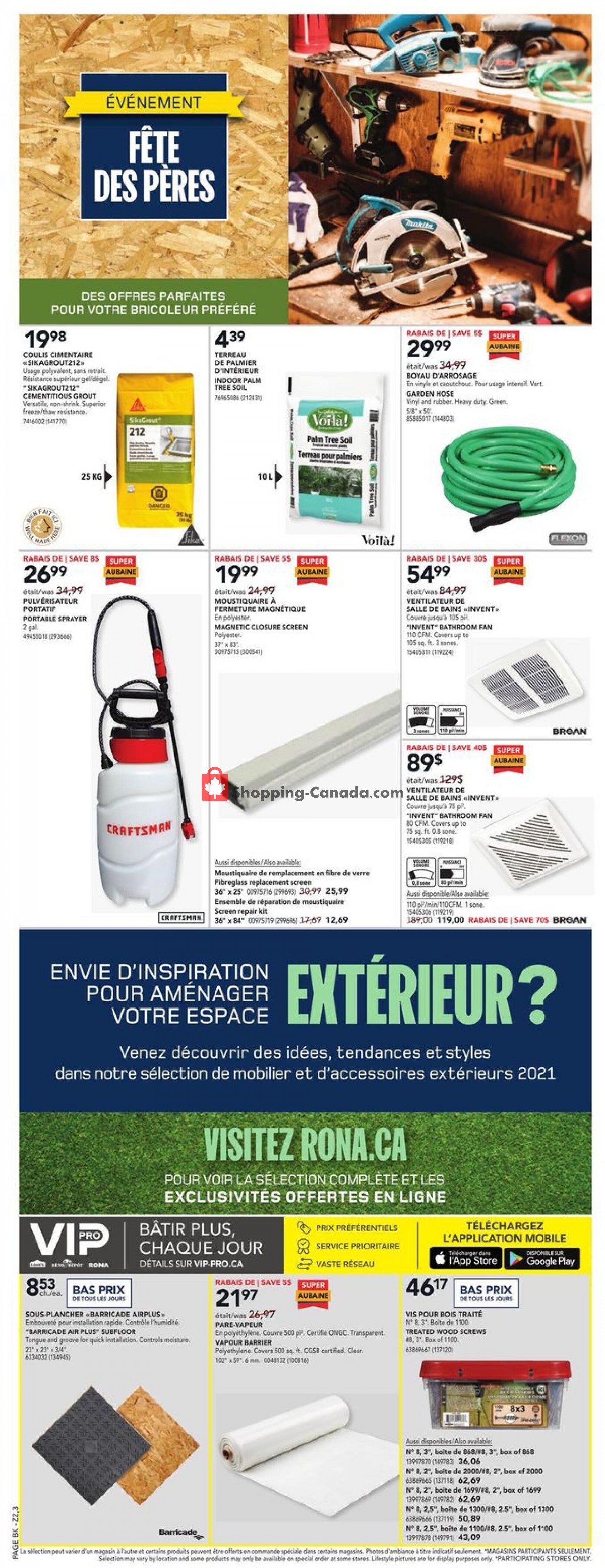 Rona flyer from Thursday June 10, 2021 to Wednesday June 16, 2021 - page 10
