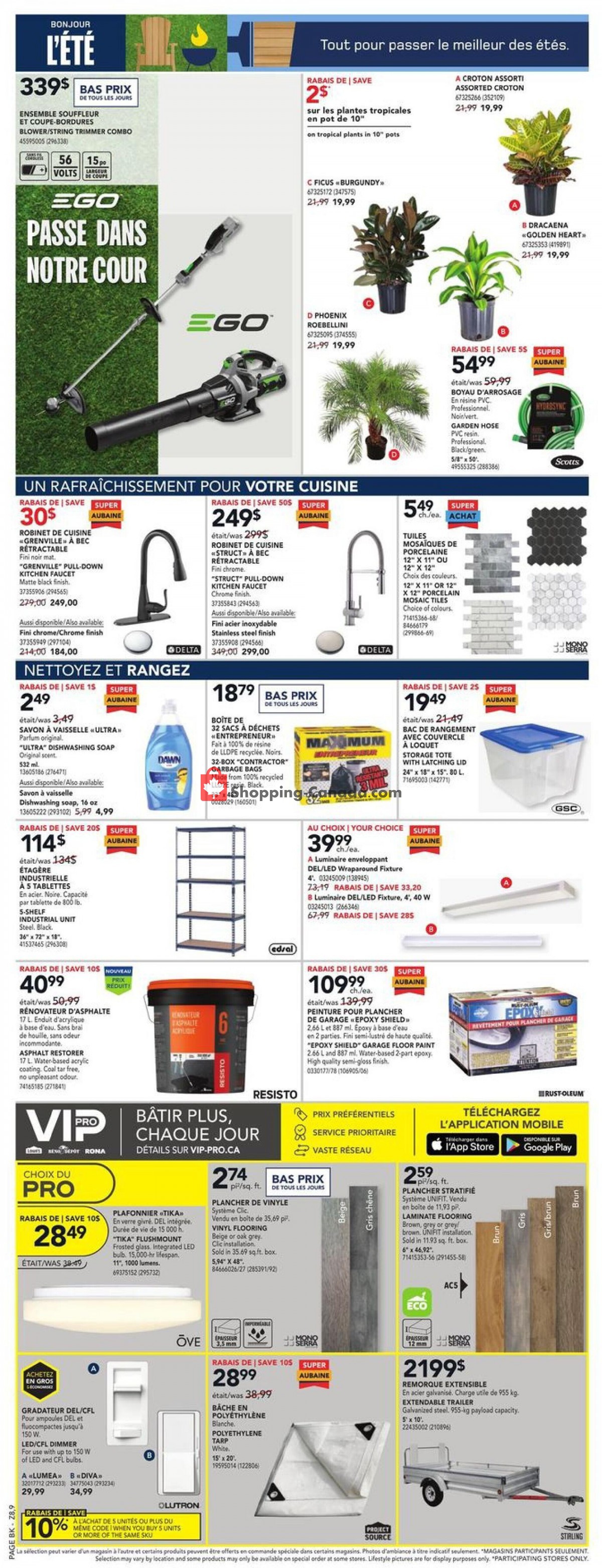 Rona flyer from Thursday July 15, 2021 to Wednesday July 21, 2021 - page 2